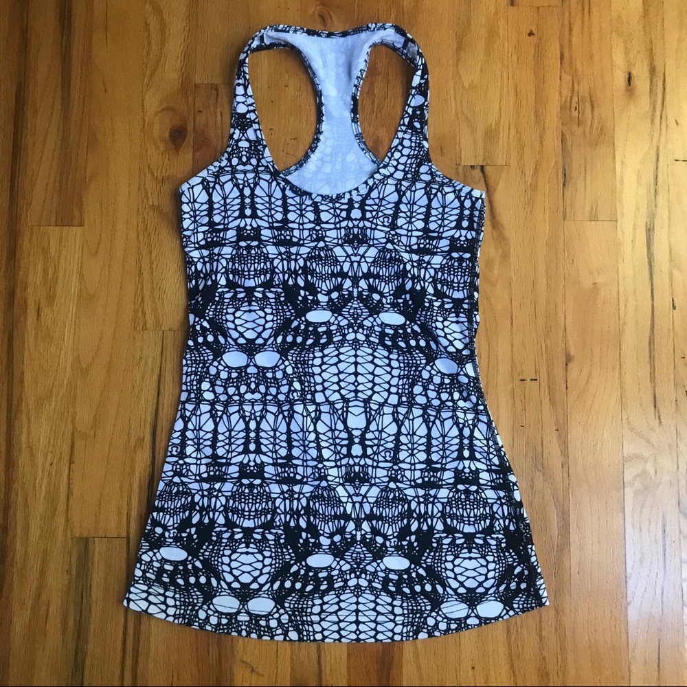 Cool racer tank - Black / white pattern